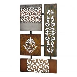 Boltze Décoration murale Kult - Fer - Argenté / Cuivre