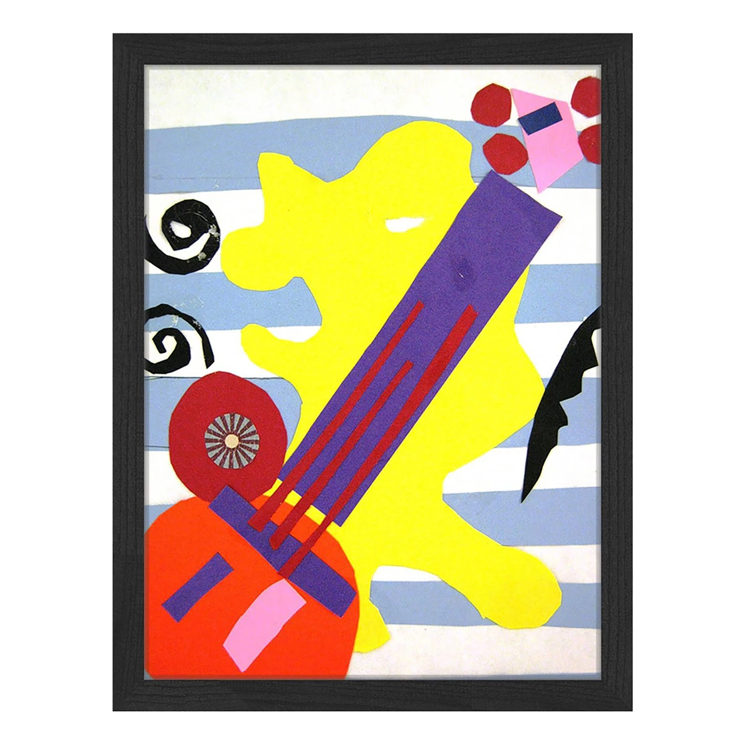 Any Image Tableau déco Guitar - Hêtre massif / Plexiglas - 32 x 42 cm