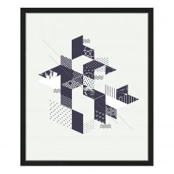 Any Image Tableau déco Labyrinth - Hêtre massif / Plexiglas - 52 x 62 cm