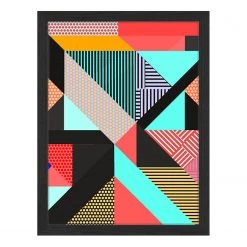 Any Image Tableau déco Straight - Hêtre massif / Plexiglas - 32 x 42 cm