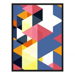 Any Image Tableau déco Blue - Hêtre massif / Plexiglas - 62 x 82 cm