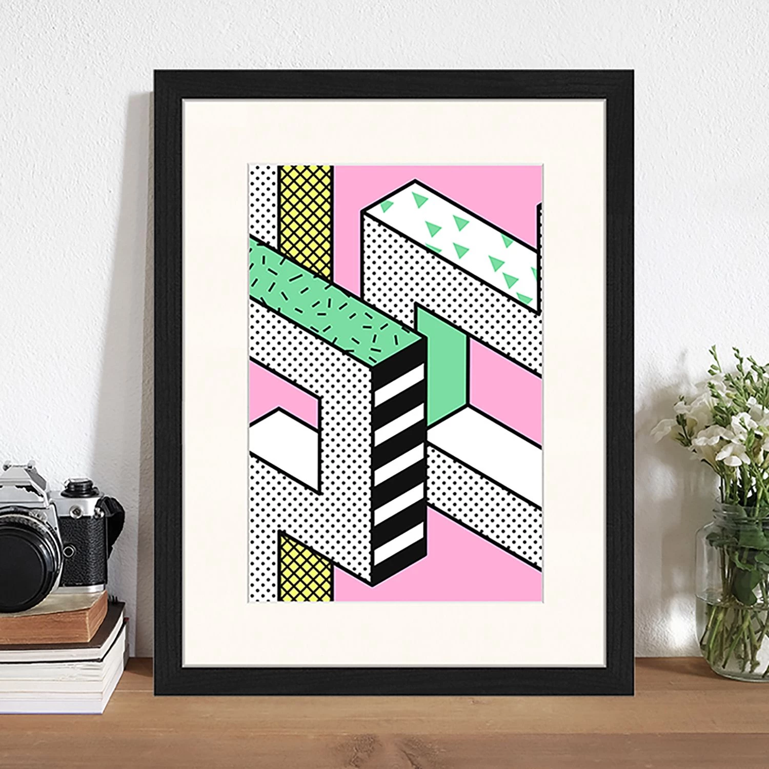 Any Image Tableau déco Pink - Hêtre massif / Plexiglas - 32 x 42 cm – Image 2