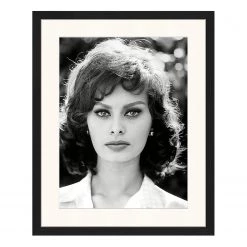Any Image Tableau déco Sophia Loren - Hêtre massif / Plexiglas - 42 x 52 cm
