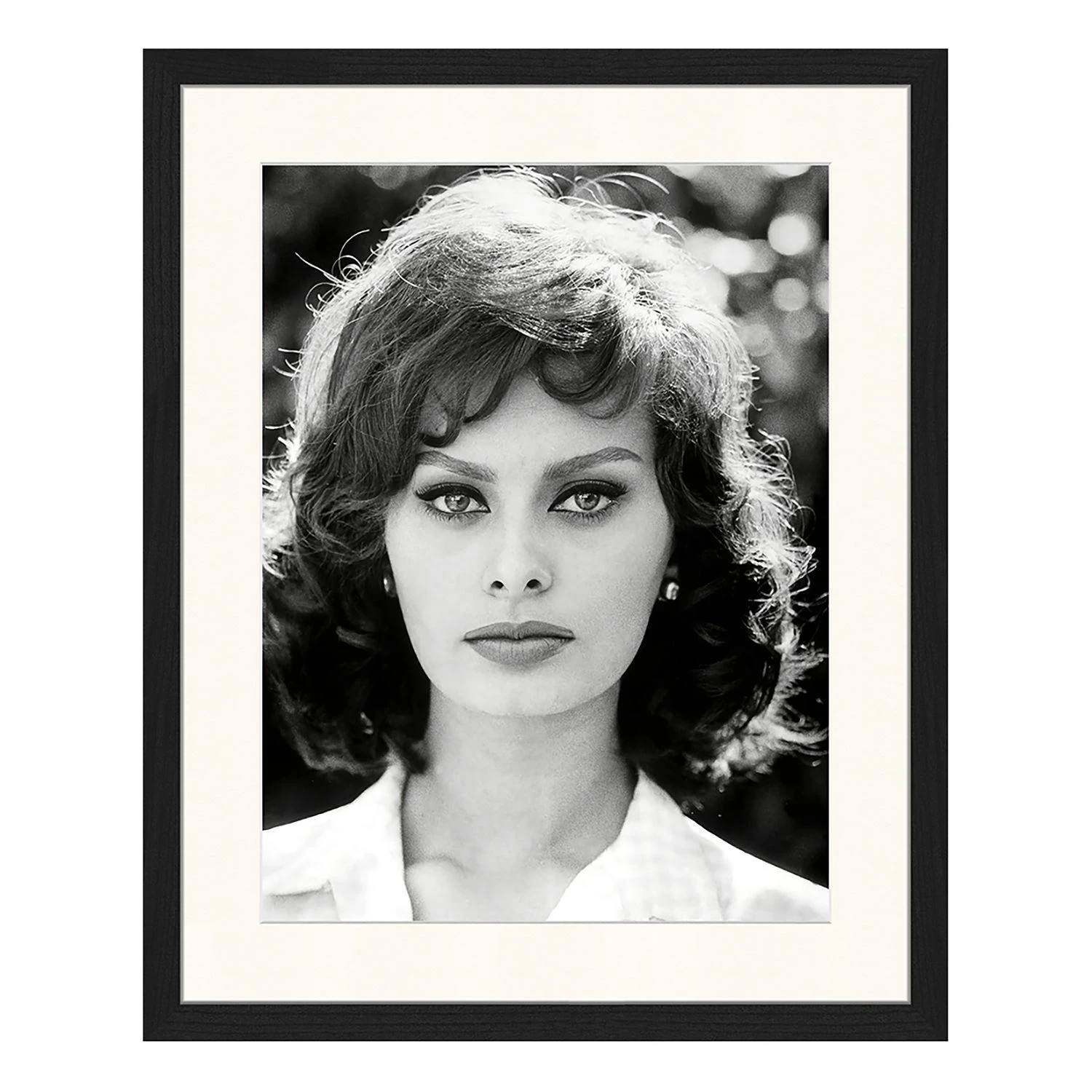 Any Image Tableau déco Sophia Loren - Hêtre massif / Plexiglas - 42 x 52 cm