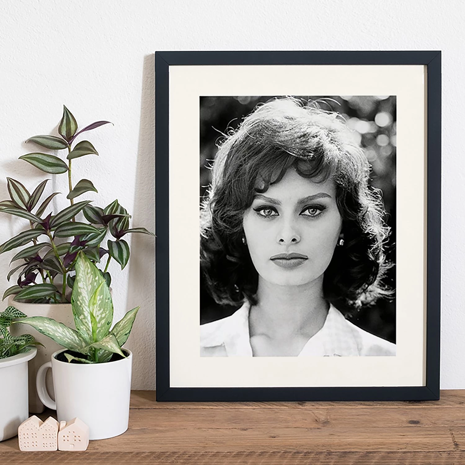 Any Image Tableau déco Sophia Loren - Hêtre massif / Plexiglas - 42 x 52 cm – Image 2