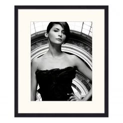 Any Image Tableau déco Audrey Tautou - Hêtre massif / Plexiglas - 52 x 62 cm