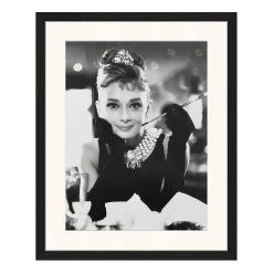Any Image Tableau déco Breakfast at Tiffanys - Hêtre massif / Plexiglas - 42 x 52 cm