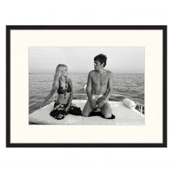 Any Image Tableau déco Brigitte on Board - Hêtre massif / Plexiglas - 82 x 62 cm