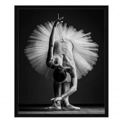 Any Image Tableau déco Ballerina - Hêtre massif / Plexiglas - 52 x 62 cm