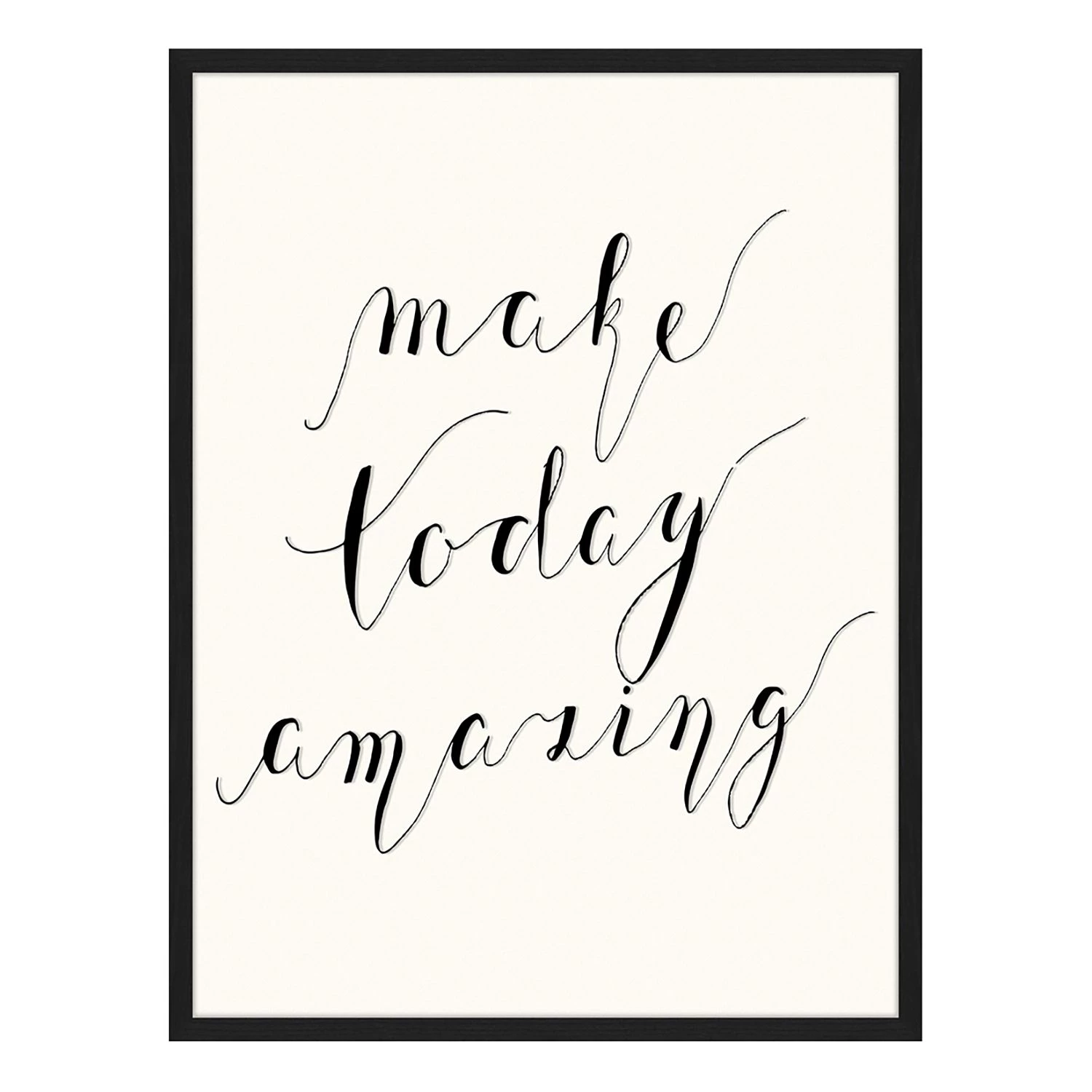 Any Image Tableau déco Make Today - Hêtre massif / Plexiglas - 62 x 82 cm