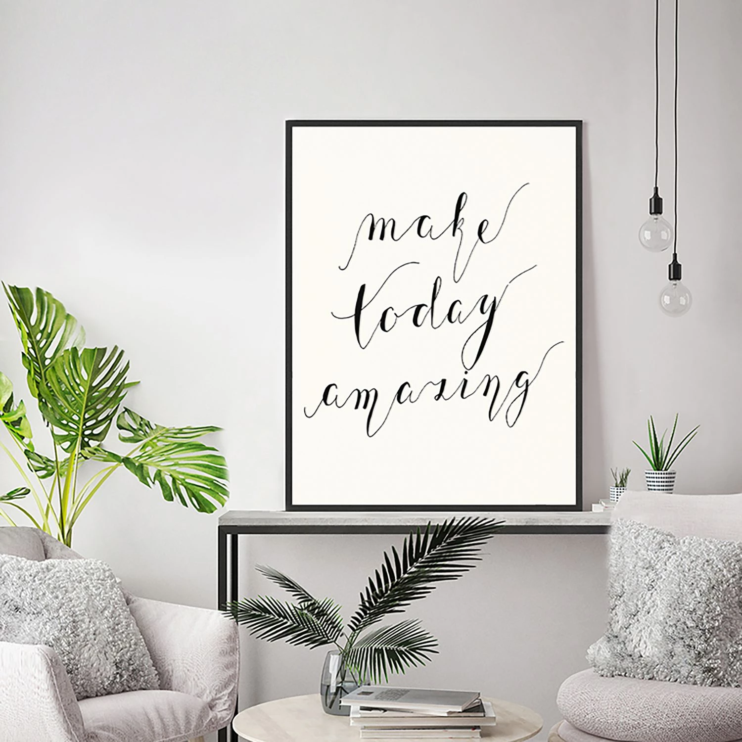 Any Image Tableau déco Make Today - Hêtre massif / Plexiglas - 62 x 82 cm – Image 2