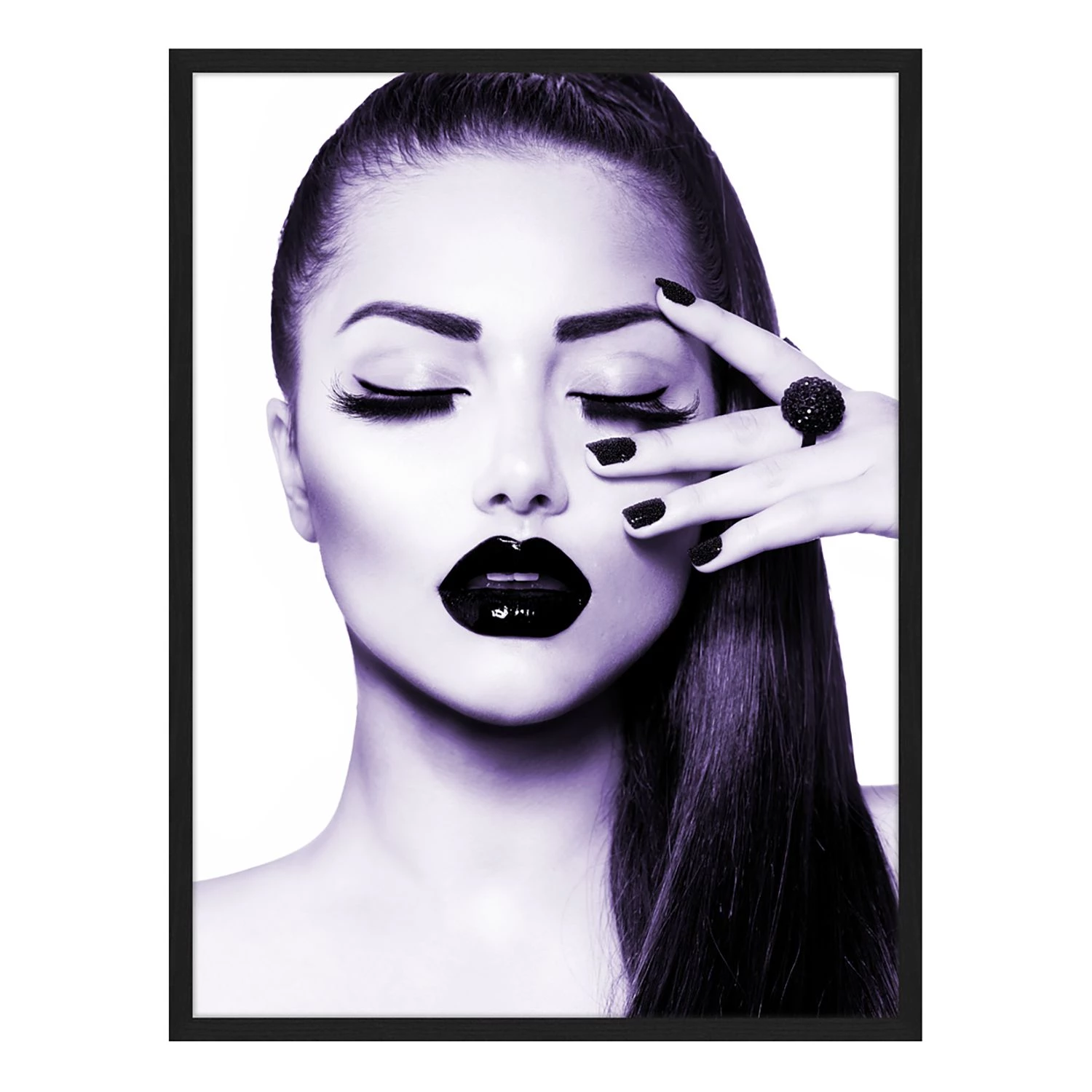 Any Image Tableau déco Isabella - Hêtre massif / Plexiglas - 62 x 82 cm