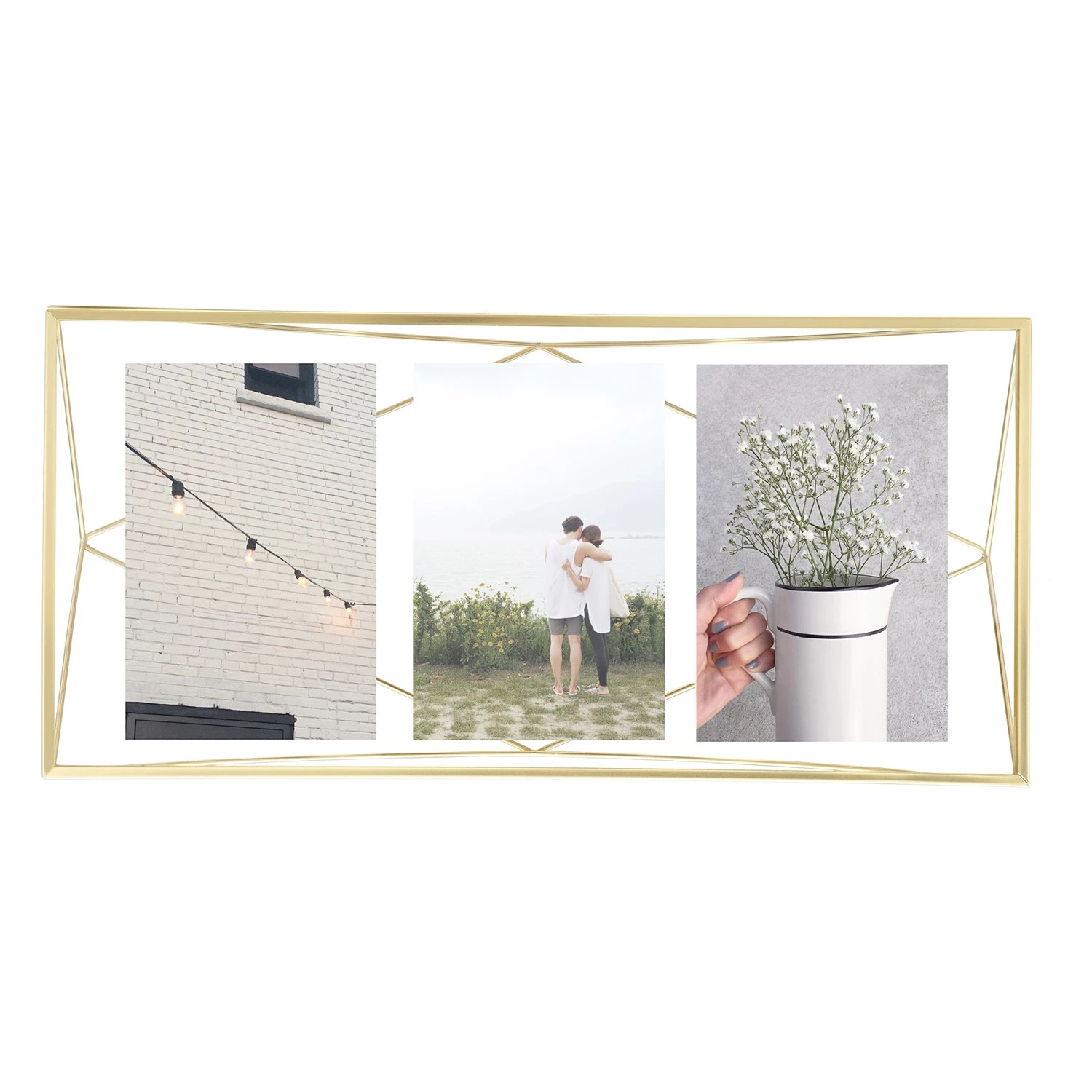 Umbra Cadre photo Prisma II - Verre / PVC / Acier - Doré – Image 3