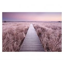 Reinders Tableau déco landes - Papier / MDF - Violet