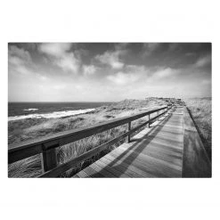 Bilderwelten Tableau déco mer du Nord II - Toile / Épicéa massif - Multicolore - 60 x 40 cm