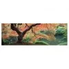 Bilderwelten Tableau déco jardin japonais I - Toile / Épicéa massif - Multicolore - 90 x 30 cm