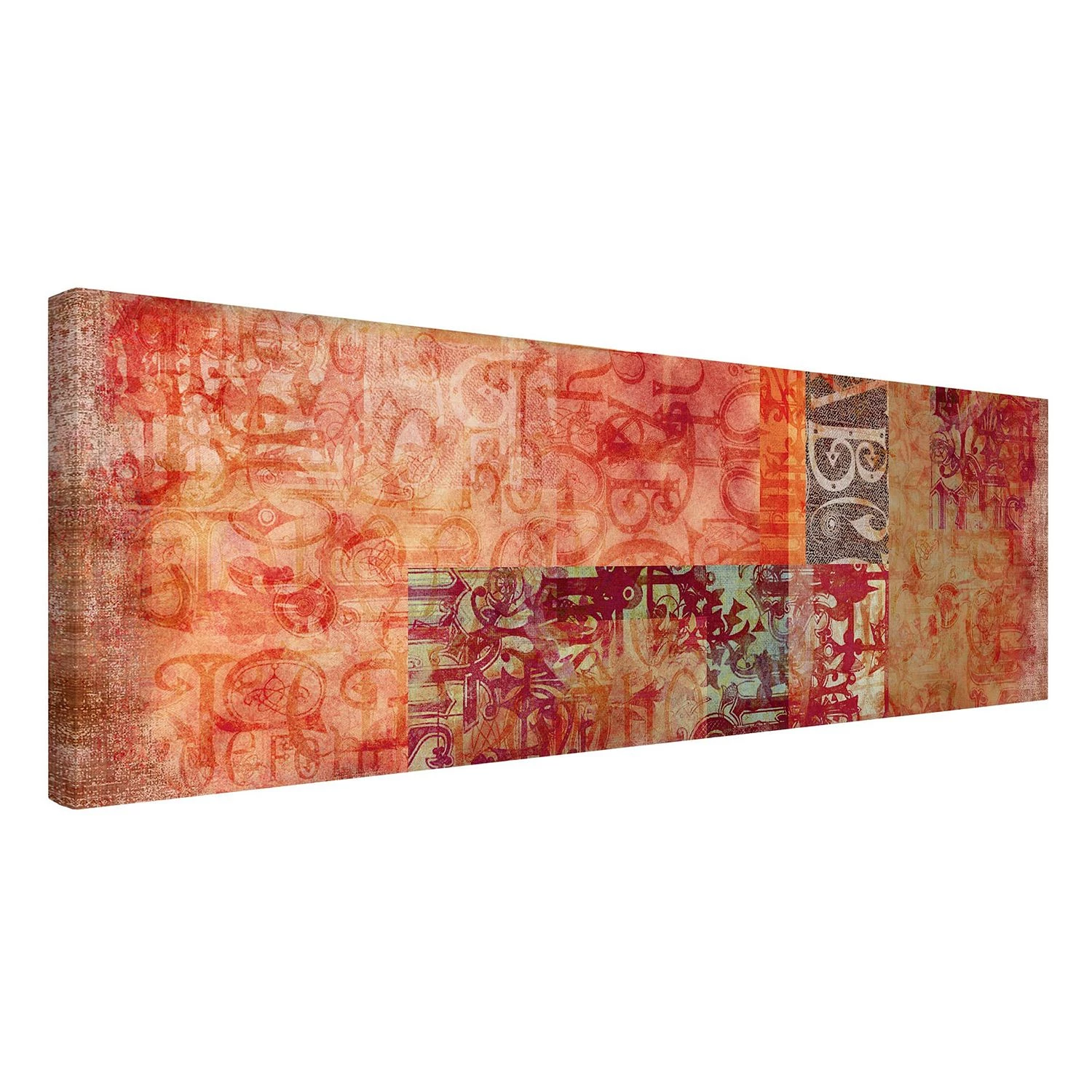 Bilderwelten Tableau déco calLigraphie - Toile / Épicéa massif - Multicolore - 90 x 30 cm – Image 4