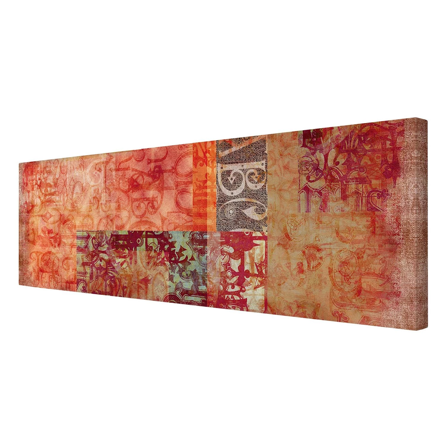 Bilderwelten Tableau déco calLigraphie - Toile / Épicéa massif - Multicolore - 90 x 30 cm – Image 5