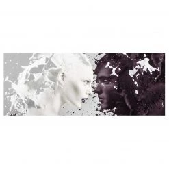 Bilderwelten Tableau déco Milk & Coffee I - Verre de sécurité ESG - Multicolore - 80 x 30 cm