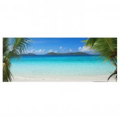 Bilderwelten Tableau déco Perfect Maledives - Verre de sécurité ESG - Multicolore - 125 x 50 cm