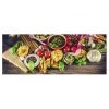 Bilderwelten Tableau déco Pasta - Verre de sécurité ESG - Multicolore - 125 x 50 cm
