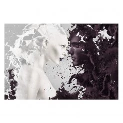 Bilderwelten Tableau déco Milk & Coffee II - Aluminium - Multicolore - 90 x 60 cm