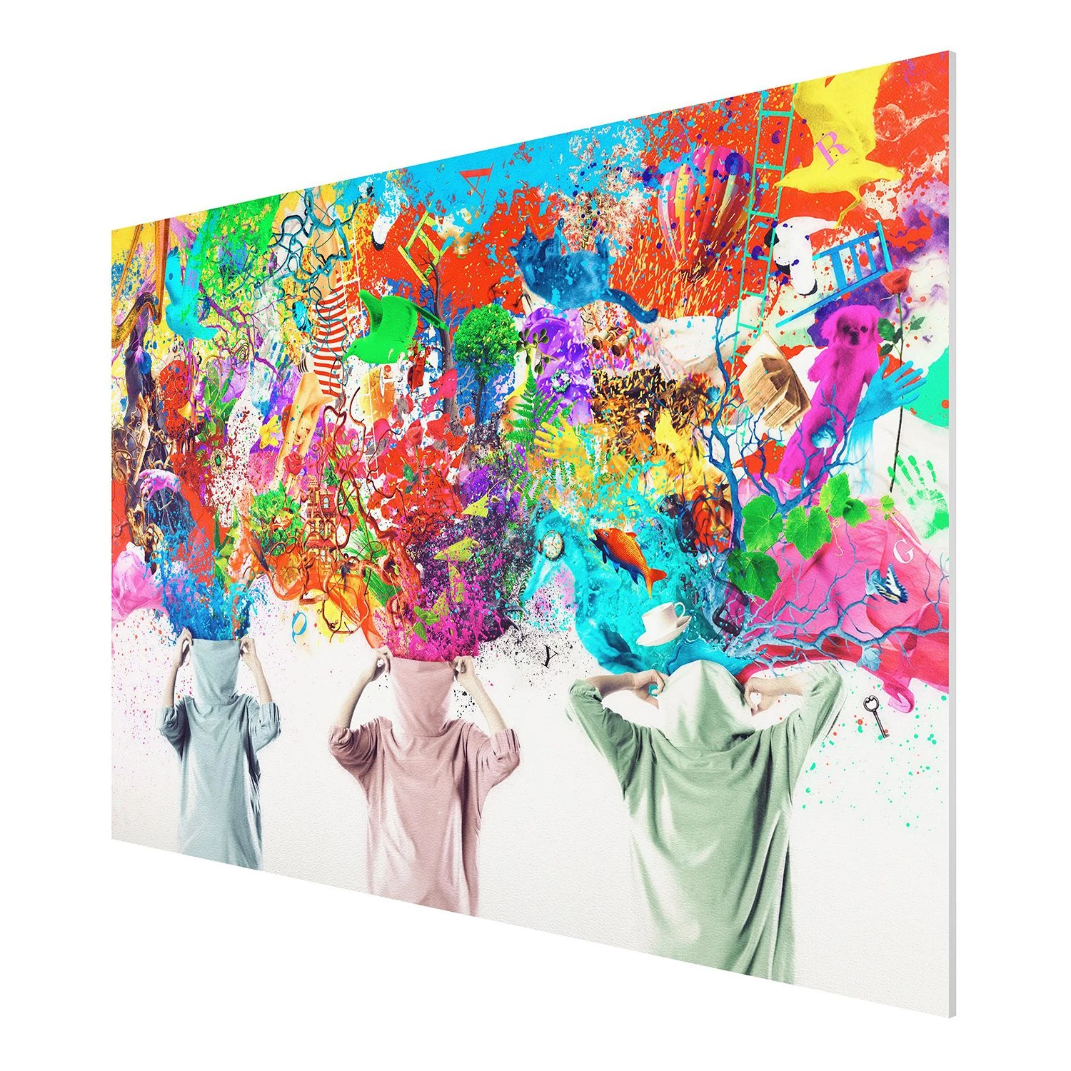 Bilderwelten Tableau déco Brain Explosions I - Plaque en mousse rigide Forex - Multicolore - 120 x 80 cm – Image 3