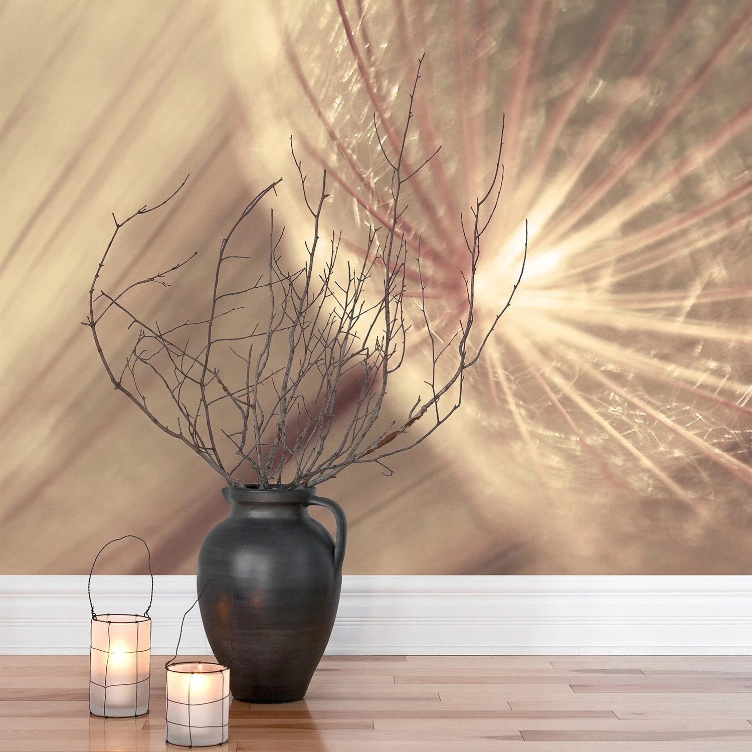 Bilderwelten Papier peint fleur de pissenlit sepia - Papier peint - 432 x 290 cm – Image 6