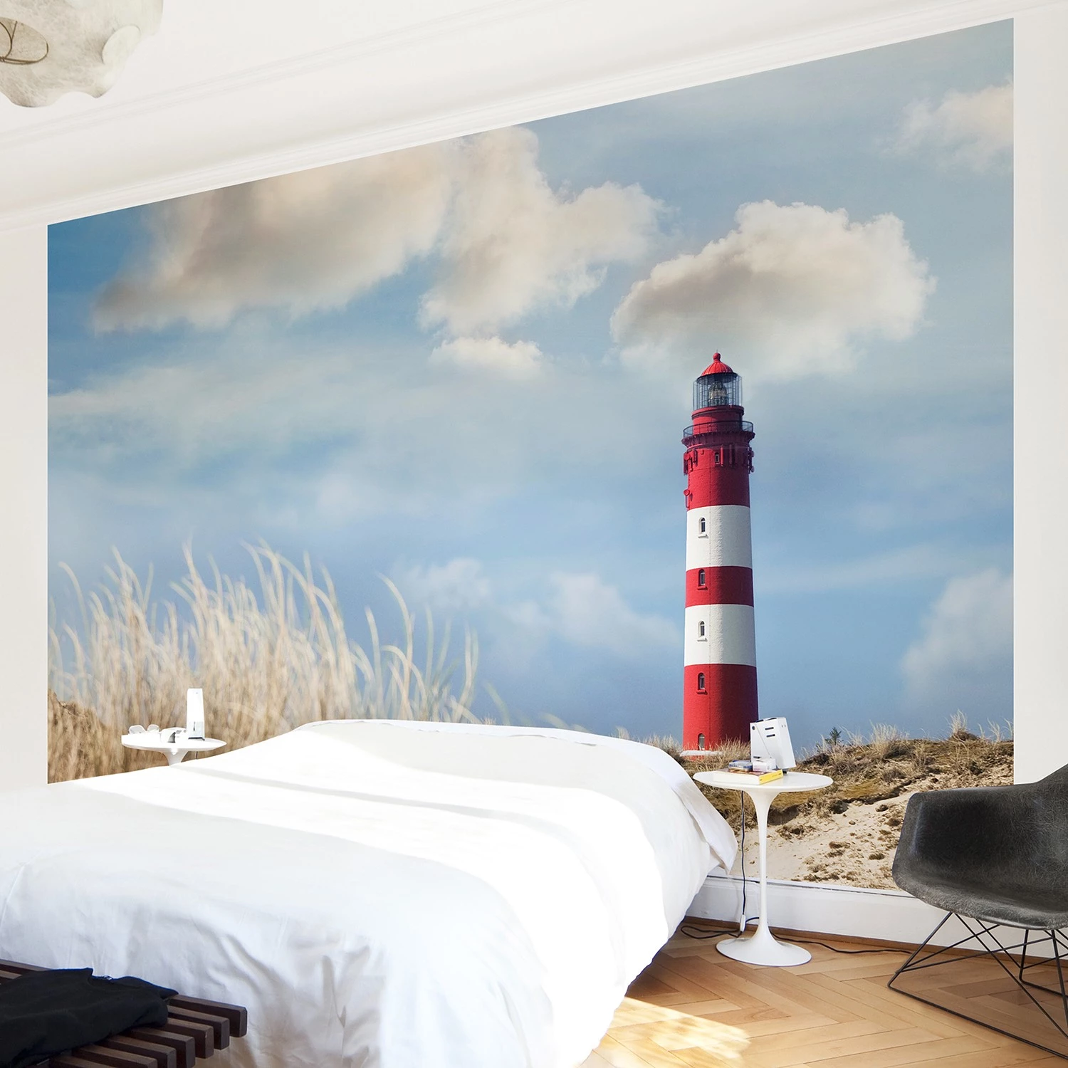 Bilderwelten Papier peint phare au milieu des dunes - Papier peint - 336 x 225 cm â Image 4