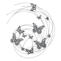 Boltze Décoration murale papillons - Fer