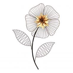 Twentyfour Déco murale Audrix I - Fer - Noir / Doré