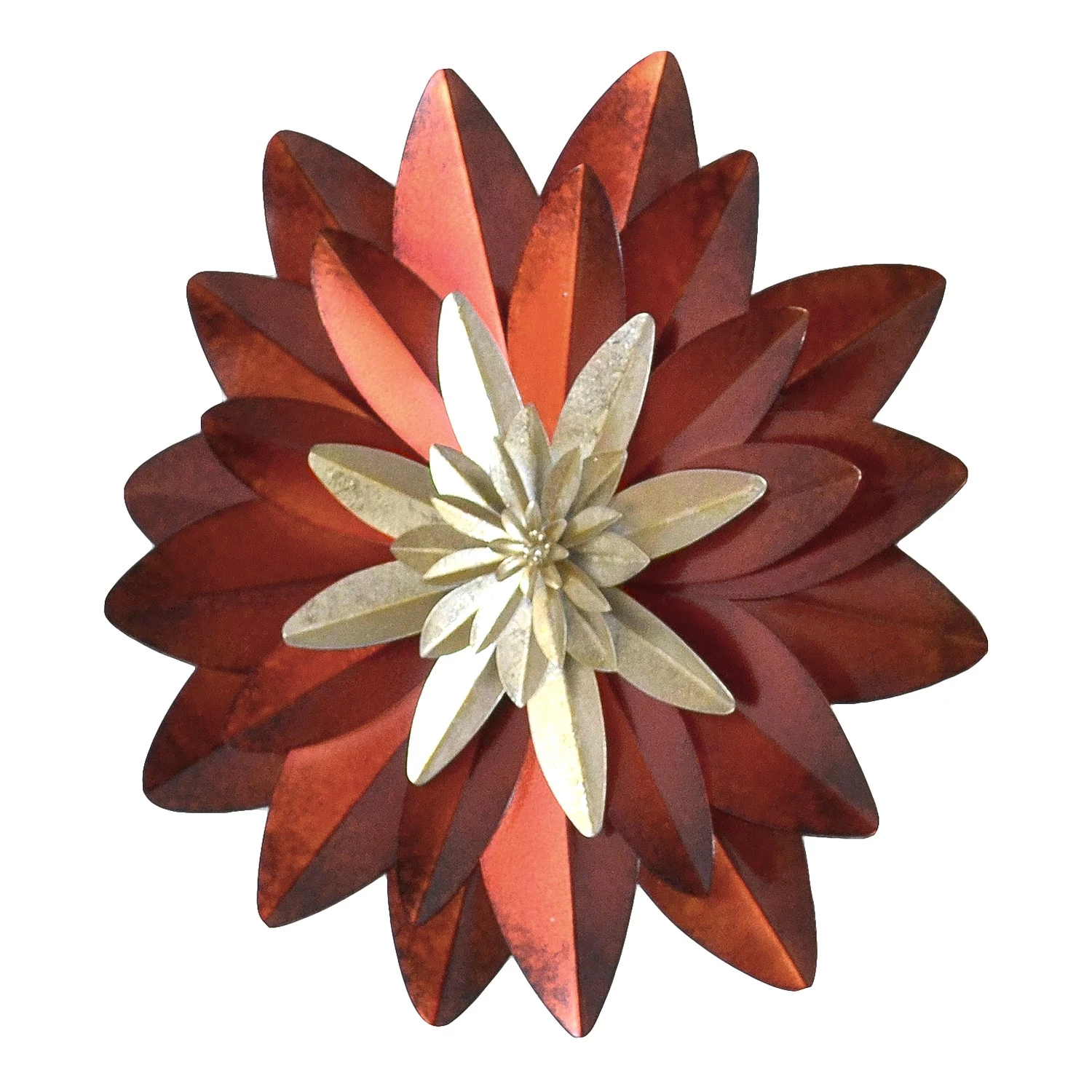 Twentyfour Déco murale Villette - Fer - Rouge - Diamètre : 45 cm – Image 2