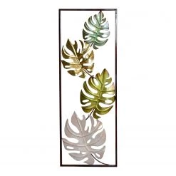 Twentyfour Déco murale Carla I - Fer - Vert / Blanc / Doré