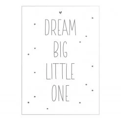 Reinders Tableau déco Dream Big - Matériau dérivé du bois - Blanc