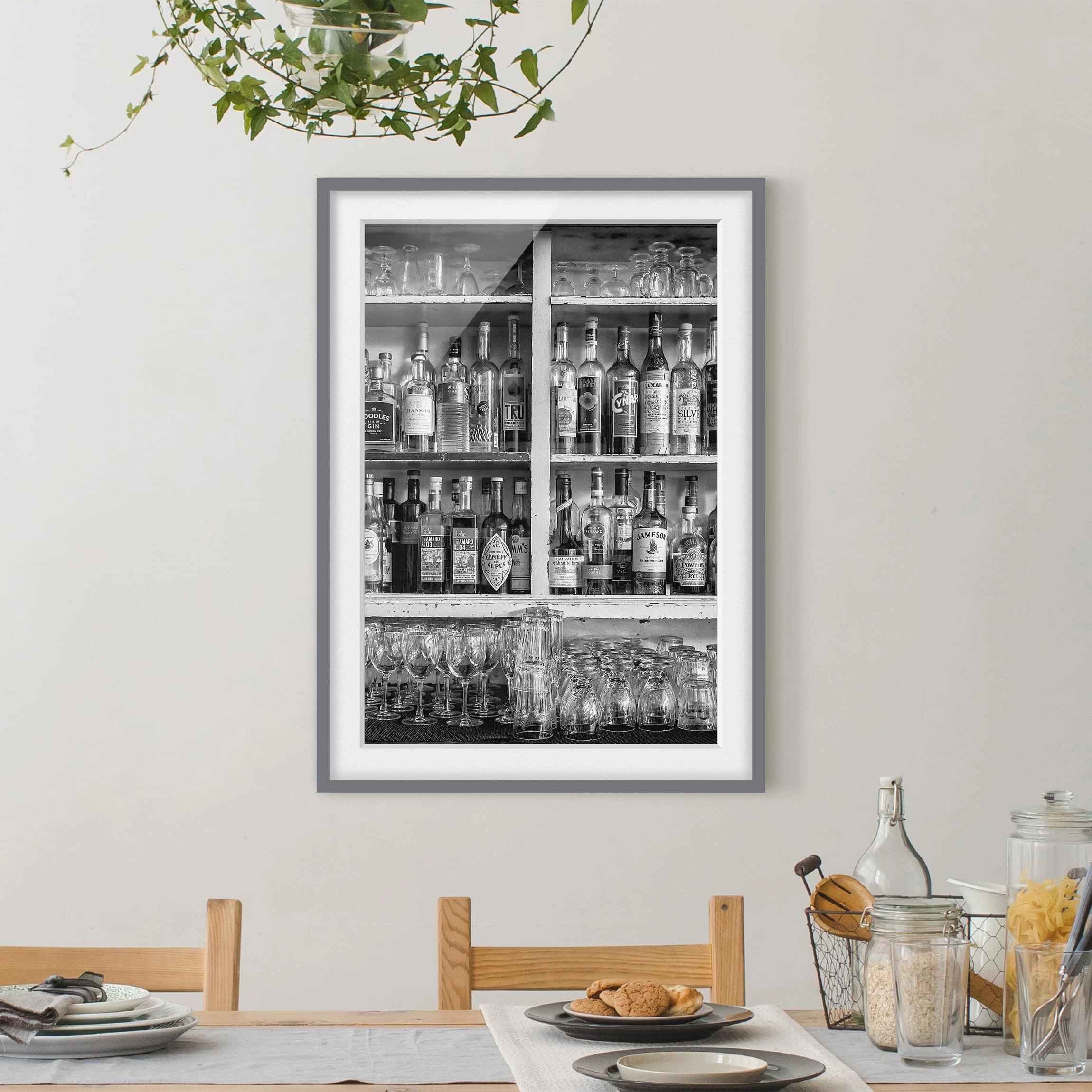 Bilderwelten Impression d’art Bar III - Partiellement en pin massif - Gris - 40 x 55 cm – Image 3