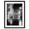 Bilderwelten Impression art pont à Venise I - Pin massif - Noir - 40 x 55 cm