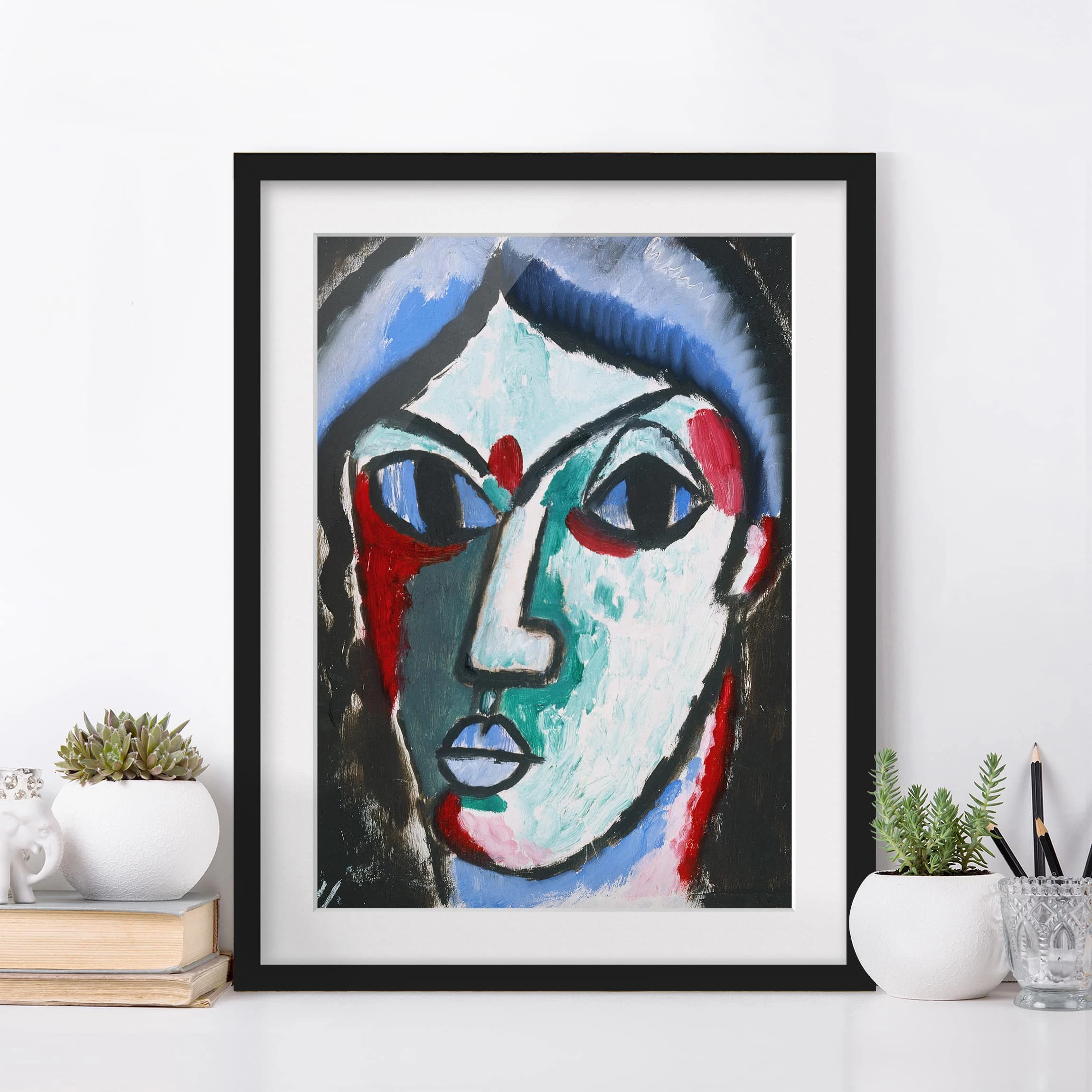 Bilderwelten Impression d’art portrait d’un homme I - Pin massif - Noir - 70 x 100 cm – Image 3
