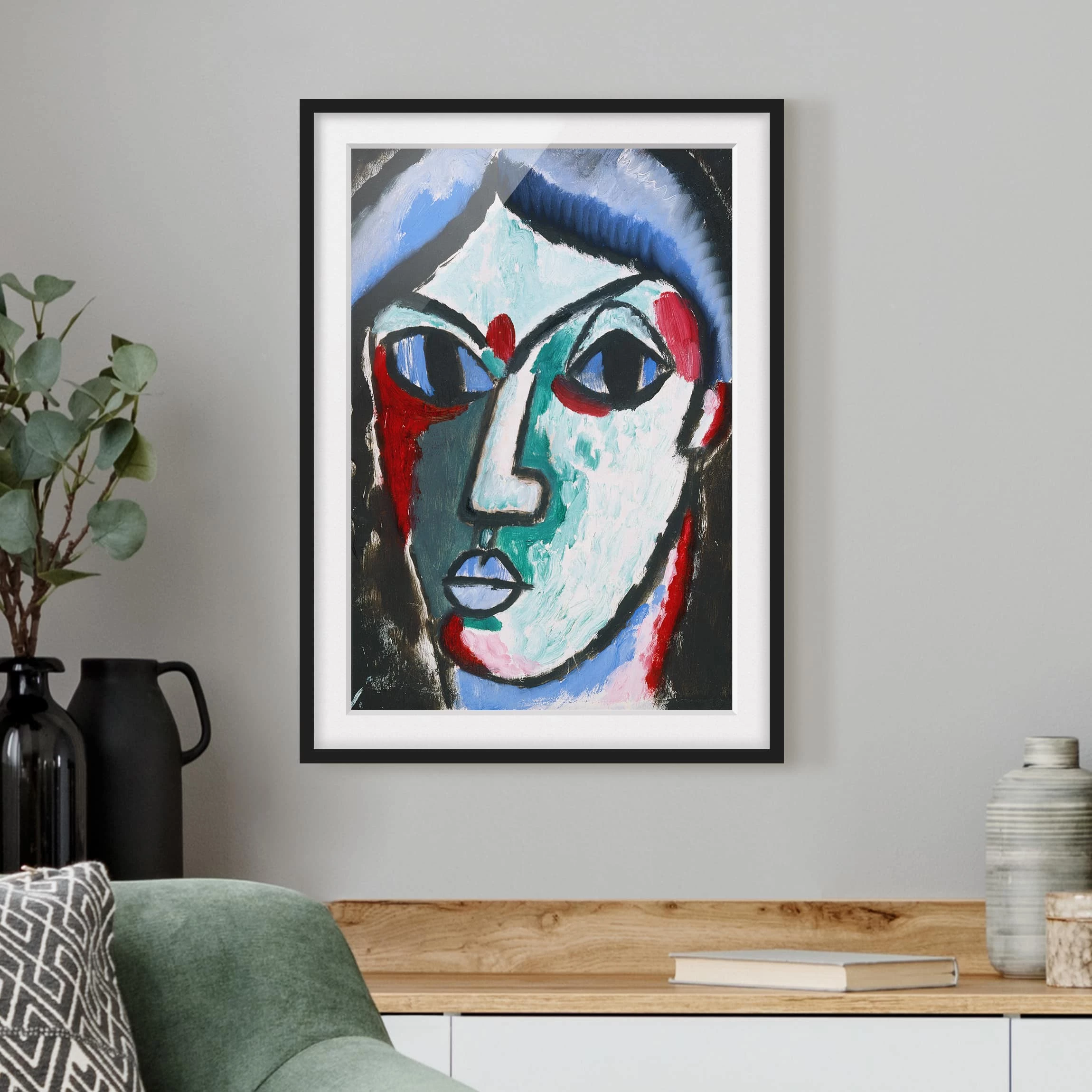 Bilderwelten Impression d’art portrait d’un homme I - Pin massif - Noir - 70 x 100 cm – Image 4