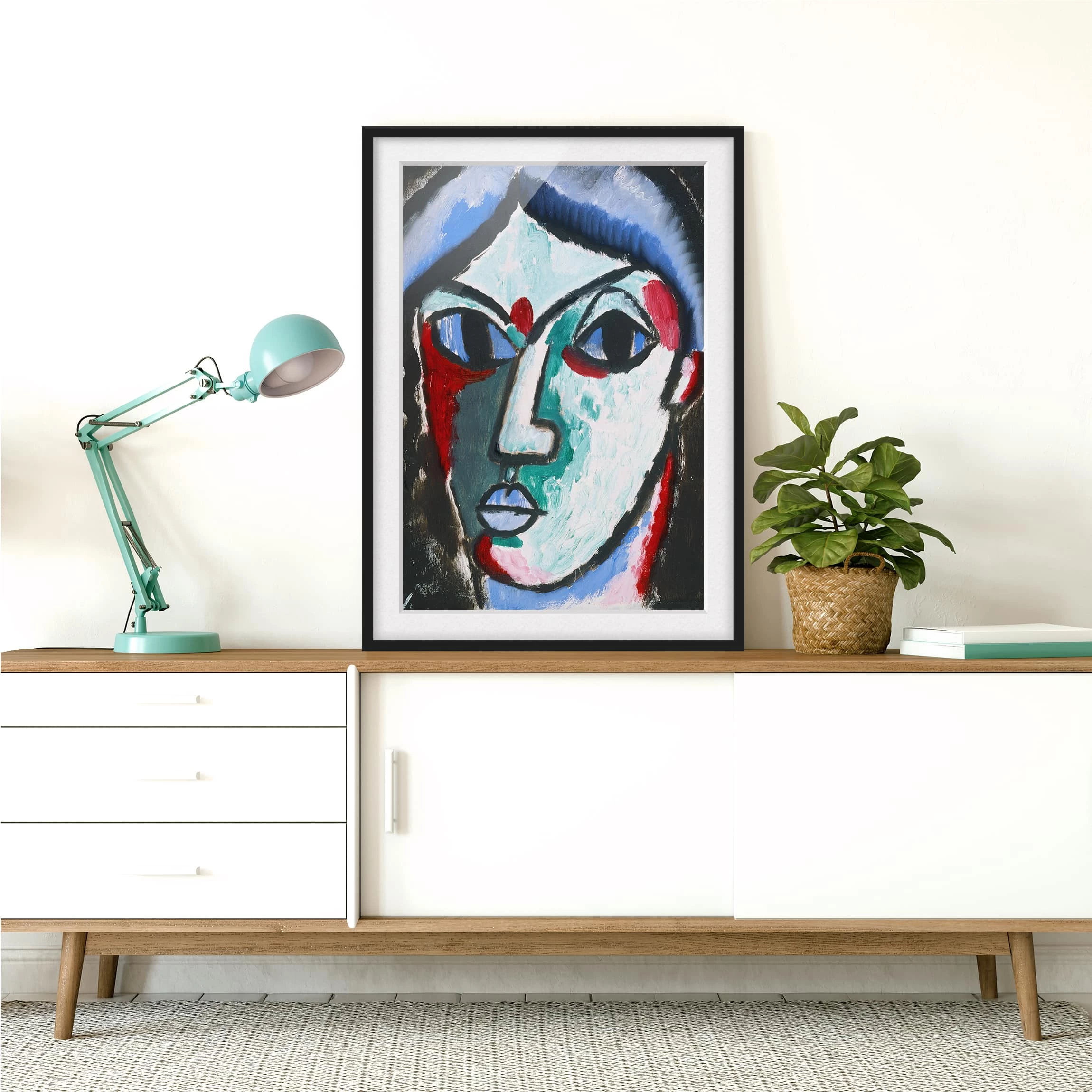 Bilderwelten Impression d’art portrait d’un homme I - Pin massif - Noir - 70 x 100 cm – Image 5