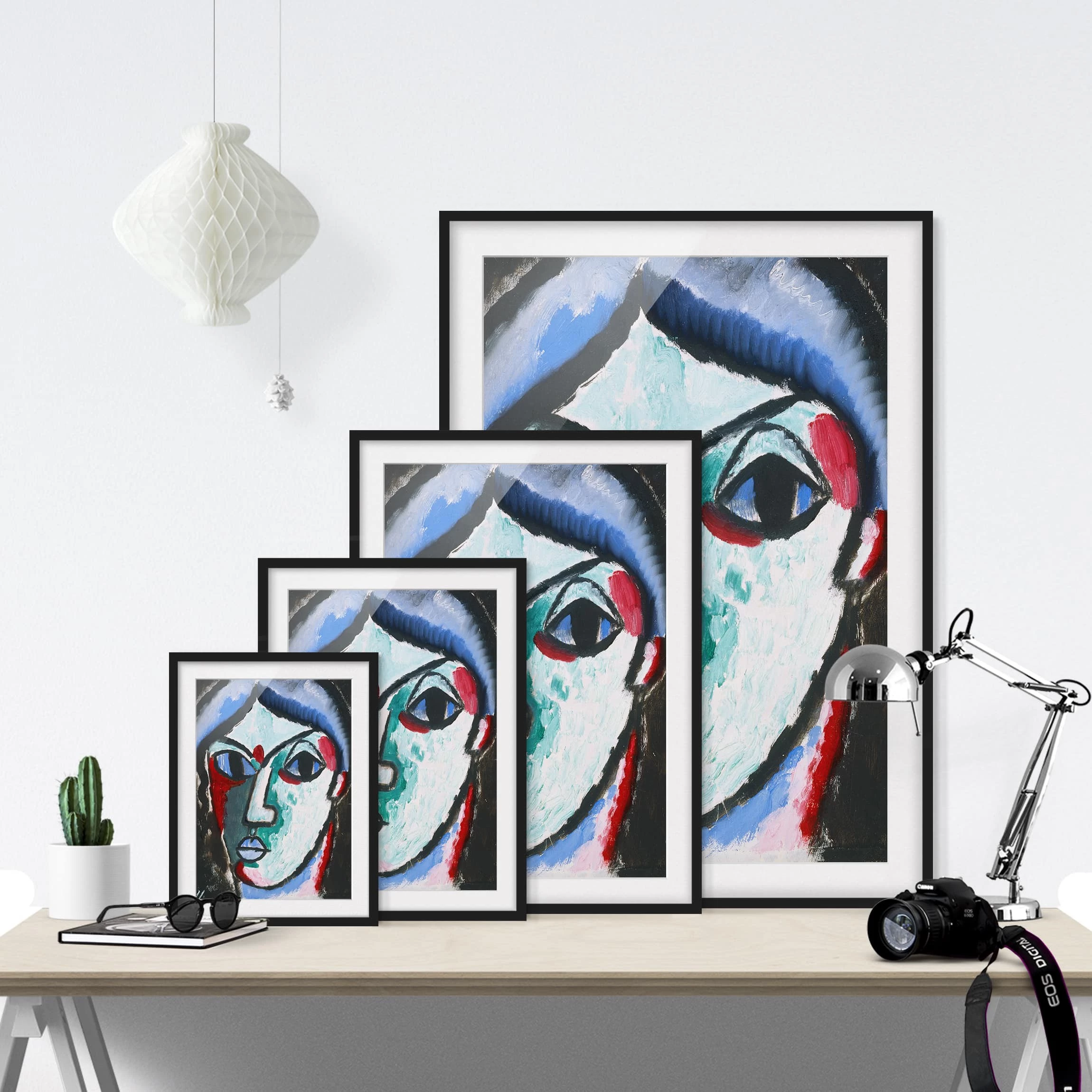 Bilderwelten Impression d’art portrait d’un homme I - Pin massif - Noir - 70 x 100 cm – Image 6