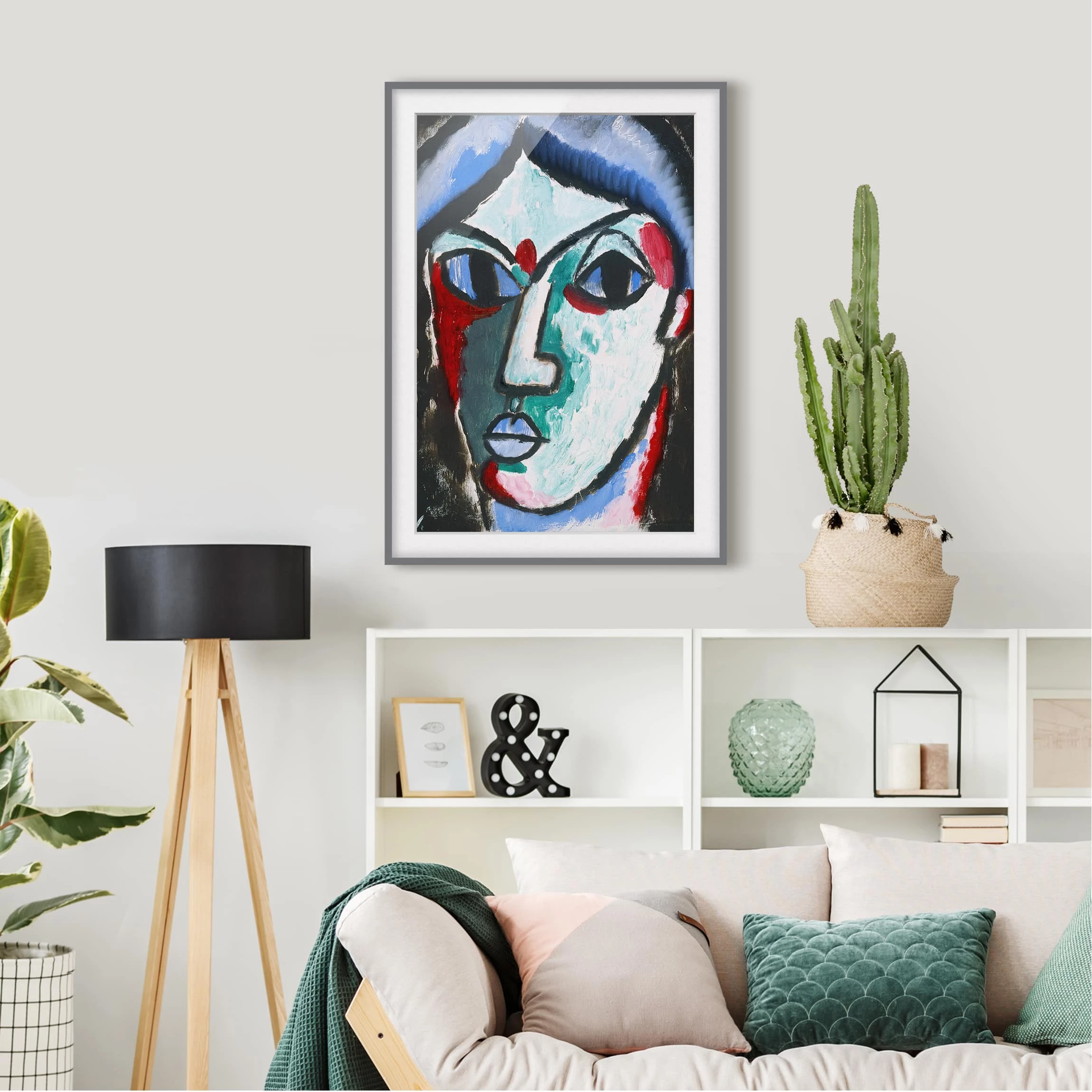 Bilderwelten Impression d’art portrait d’un homme III - Partiellement en pin massif - Gris - 70 x 100 cm – Image 5