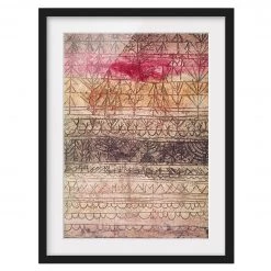 Bilderwelten Impression d’art jeunes arbres I - Pin massif - Noir - 70 x 100 cm