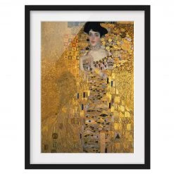 Bilderwelten Impression d’art Adele Bloch-Bauer I - Pin massif - Noir - 70 x 100 cm