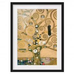Bilderwelten Impression d’art l’arbre de vie I - Pin massif - Noir - 50 x 70 cm