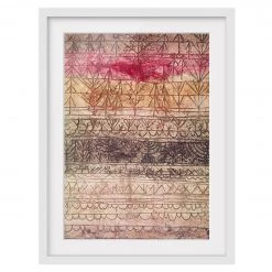 Bilderwelten Impression dâart jeunes arbres II - Partiellement en pin massif - Blanc - 30 x 40 cm