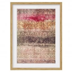 Bilderwelten Impression d’art jeunes arbres IV - Partiellement en chêne massif - Chêne - 50 x 70 cm