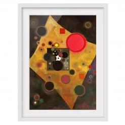 Bilderwelten Impression d’art Accent en rose II - Partiellement en pin massif - Blanc - 40 x 55 cm