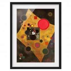 Bilderwelten Impression d’art Accent en rose I - Pin massif - Noir - 70 x 100 cm