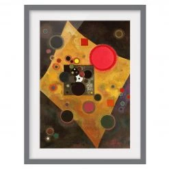 Bilderwelten Impression d’art Accent en rose III - Partiellement en pin massif - Gris - 30 x 40 cm