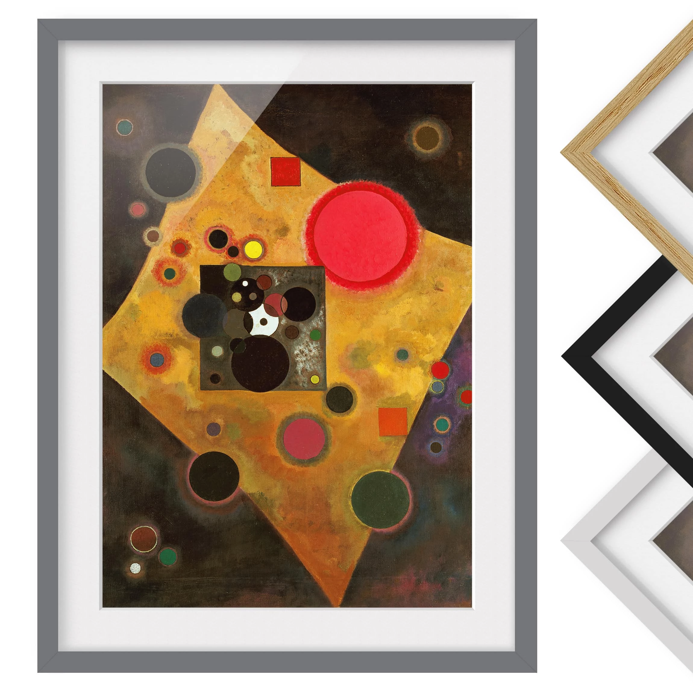 Bilderwelten Impression d’art Accent en rose III - Partiellement en pin massif - Gris - 30 x 40 cm – Image 2